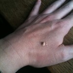 IMG_0788 My mottled paw bearing a blob of Superdrug BB cream swatch