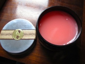 J.S. Sloane brilliantine pink pomade