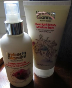 Umberto Giannini Beauty Secrets Moisture Balm and Leave In Conditioner