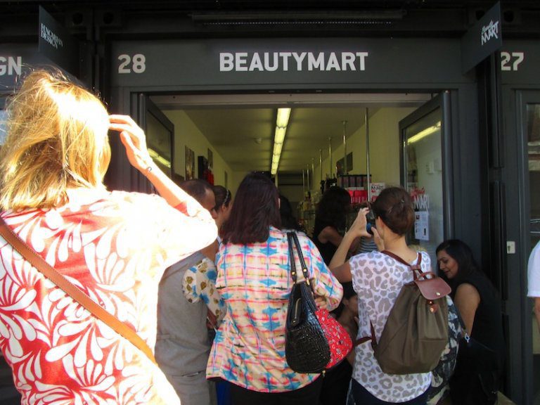 Crowd at BeautyMART Boxpark