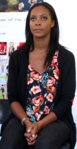 Corinne models at MY_Make Up Masterclass