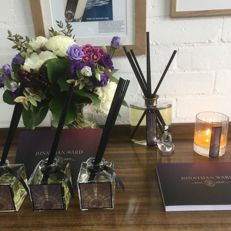 Jonathan Ward candles with diffusers