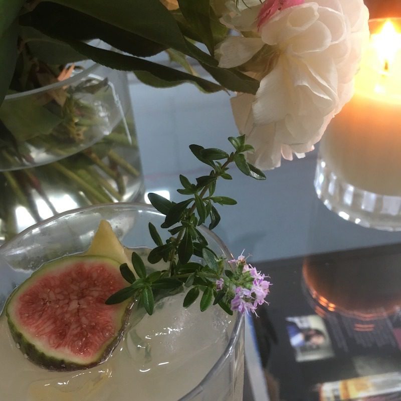 fig ultimatum candle, flower and fig