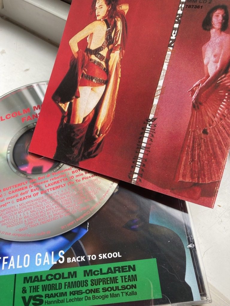 Malcolm McLaren CDs illustrating #WaltDarling