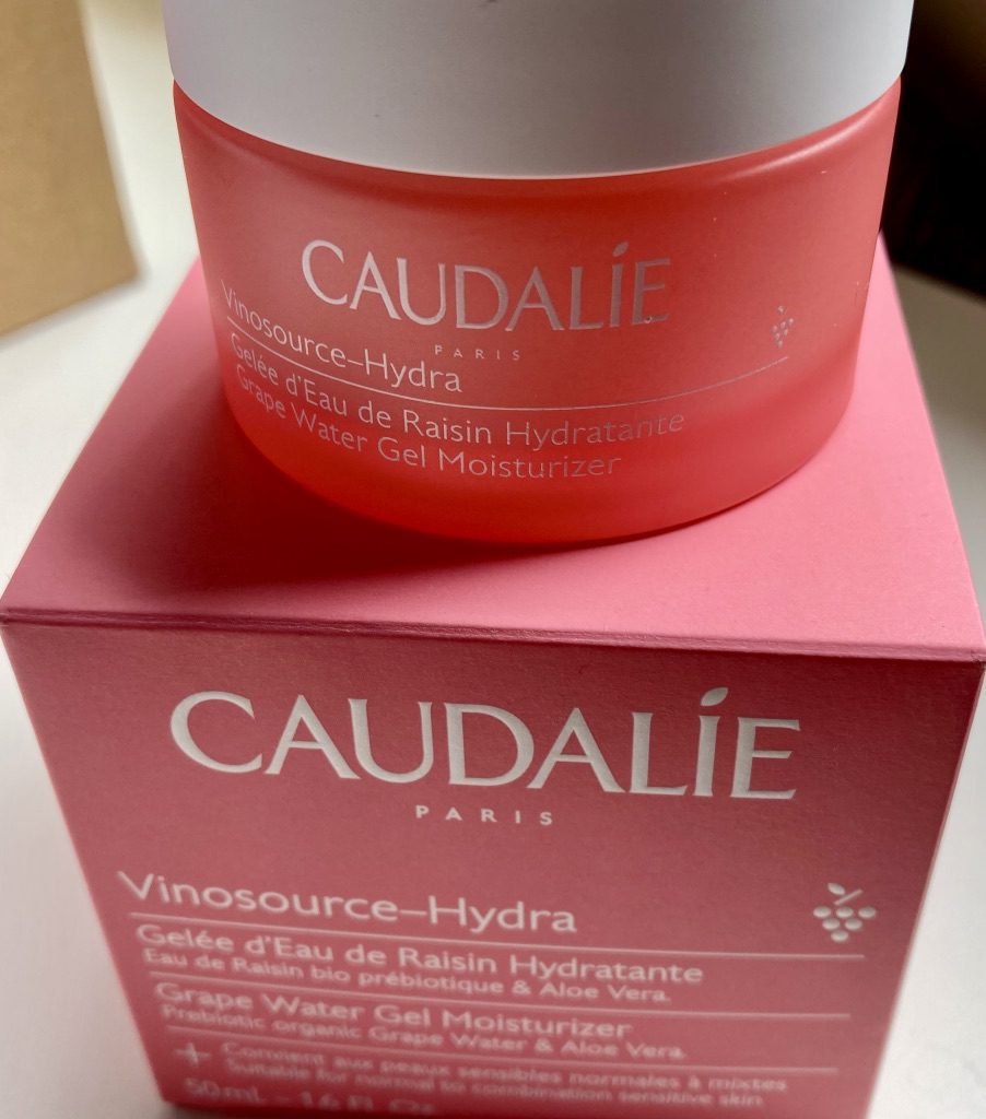 Caudalíe Vinosource-Hydra Grape Water Gel Moisturiser tub and box