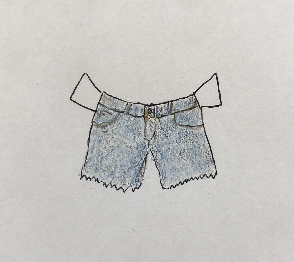 Cut off jeans by Nancy Glowinski