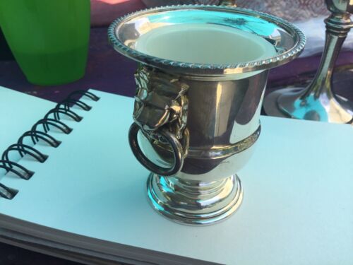 Vintage lion head salt pot from seller Mouseyblue-2008 at eBay