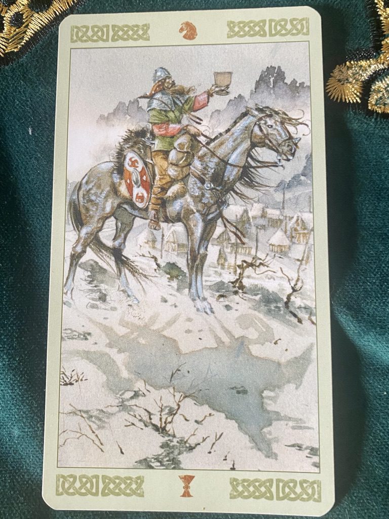 Knight of Chalices from Vikings tarot by Lo Scarabeo
