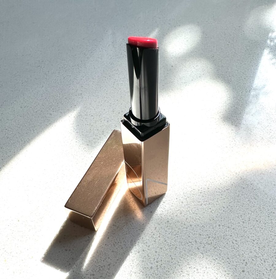 NARS Afterglow Sensual Shine lipstick in voltage 222 sheer red